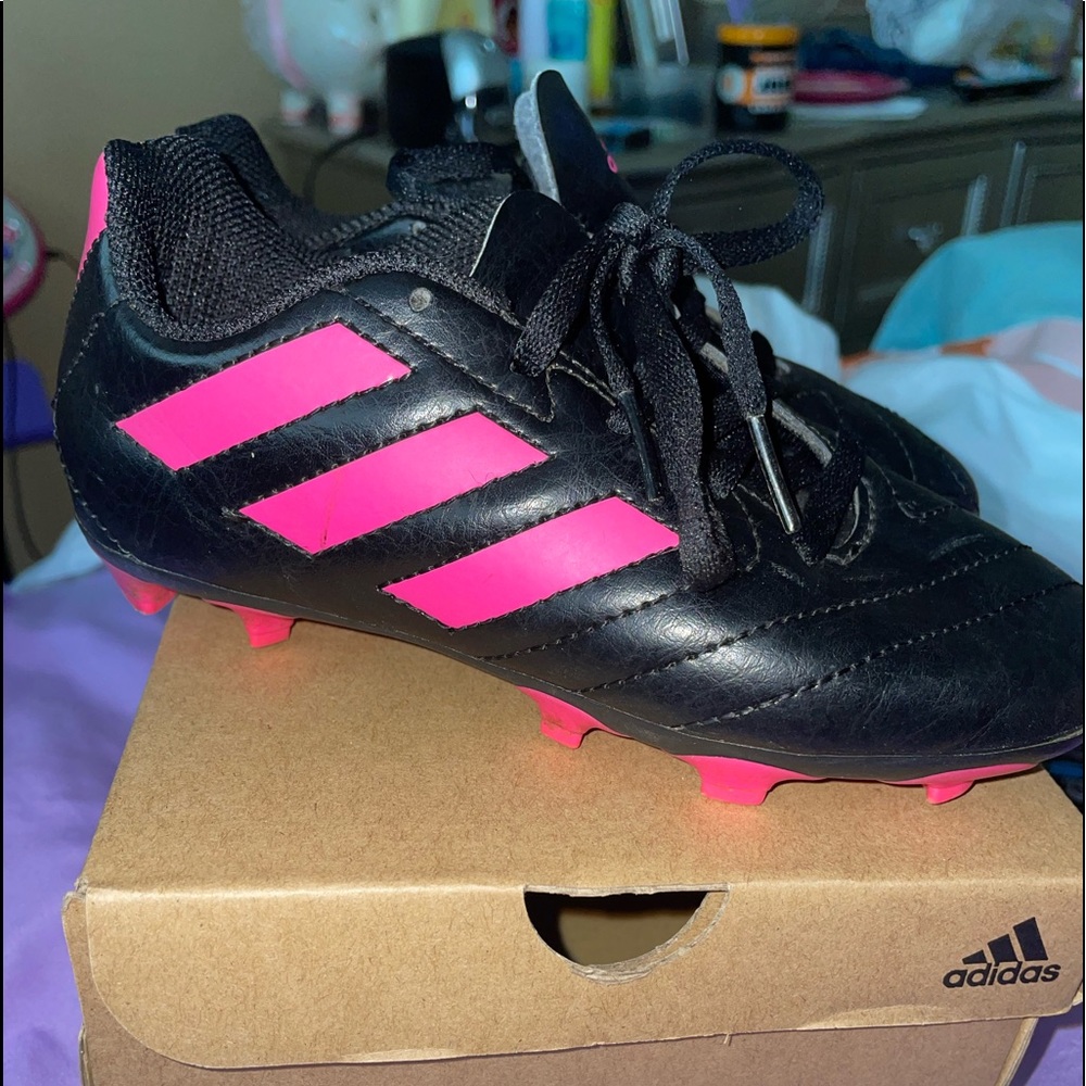 Girl like new soccer cleats.
